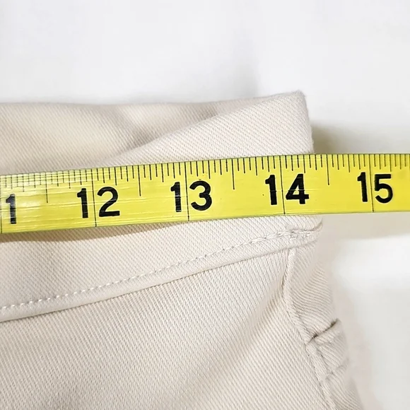 Cream Color Skinny Pull On Jeggings Size 8-10, Medium - Picture 8 of 10